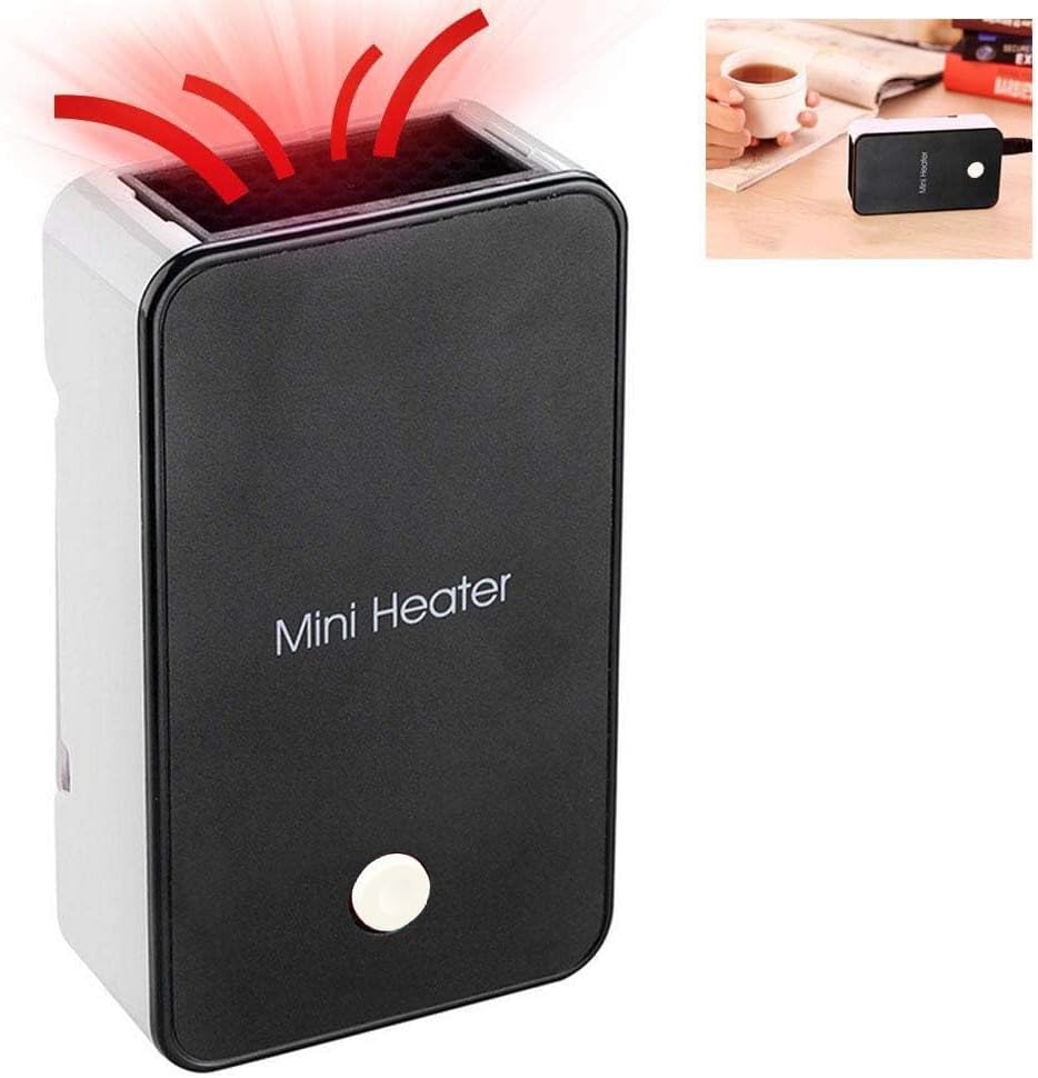 YOUCIDI Portable Electric Fan Heater - Energy-Saving Mini Room Warmer | Black Color