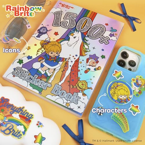 Rainbow Brite Sticker Book with 1500+ Stickers | Travel-Friendly for Crafts & Journals