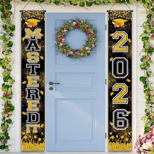 Graduation Decorations Banner - Class of 2026 Welcome Sign