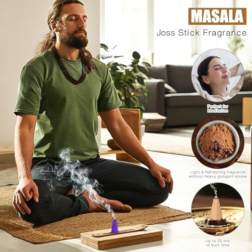 Pavo Cristatus Incense Cones Set A - Lavender, Jasmine, Sandalwood, Cinnamon, Rose, Dragons Blood