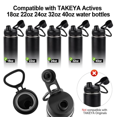 4pcs Gasket Replacement for TAKEYA Actives, Silicone Sealing Ring Gaskets Seal Parts Leak-Proof Water Bottle Lid O Ring Replacement Compatible with TAKEYA Actives All OZ (Not for TAKEYA Originals)