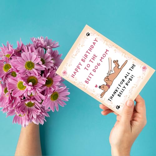 Funny Dog Birthday Card for Dog Moms - Cute Greeting Card