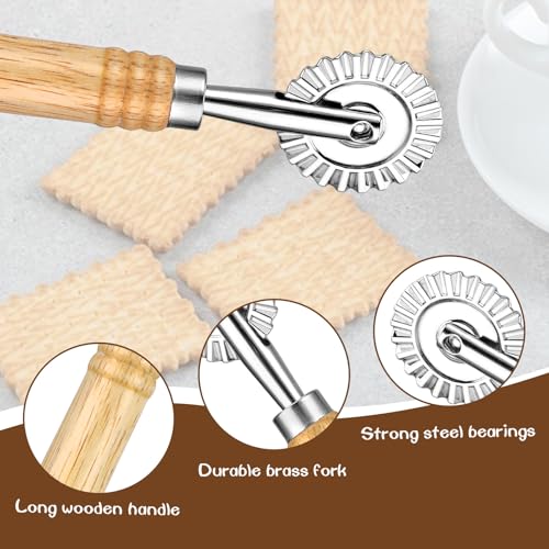 JJUNW Pasta Cutter Wheel - Multi-Purpose Ravioli & Pizza Maker