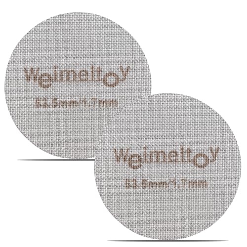 53.5mm Reusable Espresso Puck Screen - Food-Grade Stainless Steel, 2 Pack