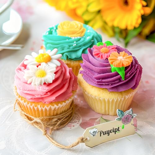 Silicone Flower Fondant Molds 4-Pack for Cake Decorating