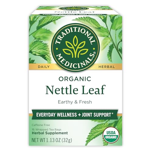 Organic Nettle Tea Bags - Traditional Medicinals, 16 Count | Herbal Tea for Detox & Wellness