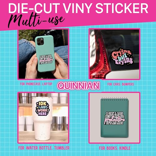 Funny Waterproof Vinyl Stickers - 3 Pcs Office Humor Decals