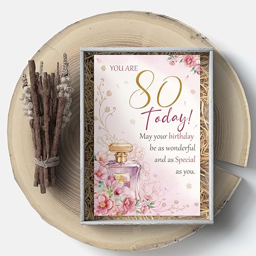 80th Birthday Card for Mom, Wife, Sister - Cherished Gift