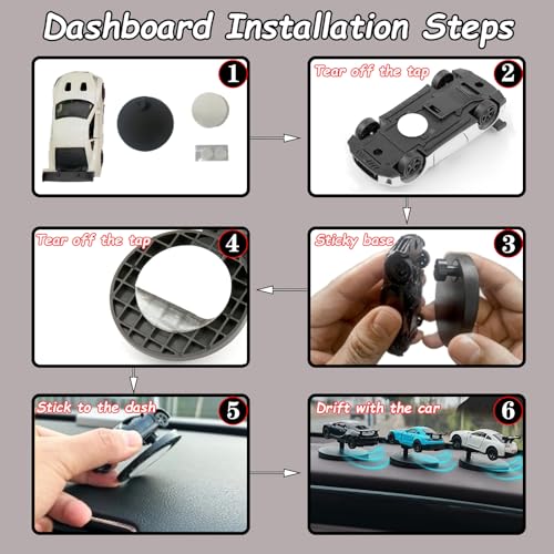 Interactive Drift Mini Car Model Ornament for Dashboard - YimiBloss