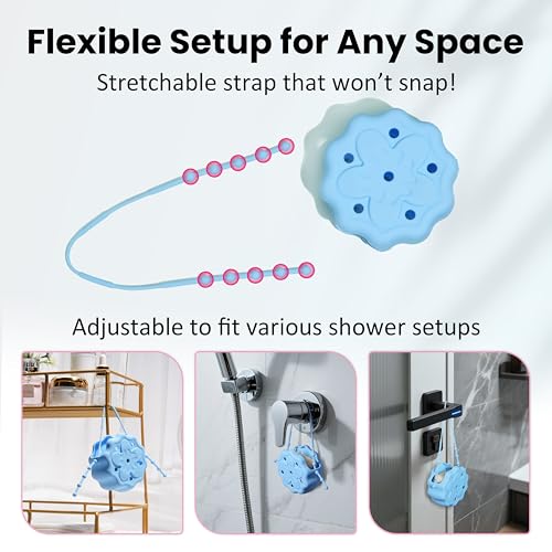 LUVCOSY Silicone Shower Steamer Holder - Durable Aromatherapy Tray