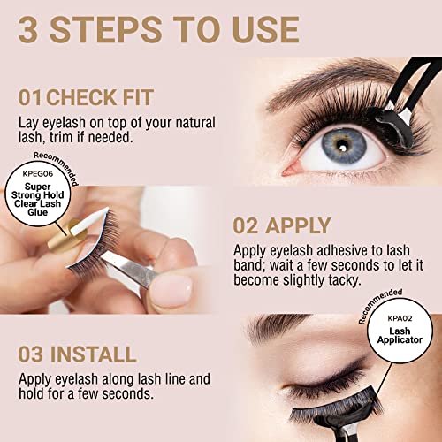 i-ENVY Natural Wave Effect False Eyelashes Fluffy Fake Lashes