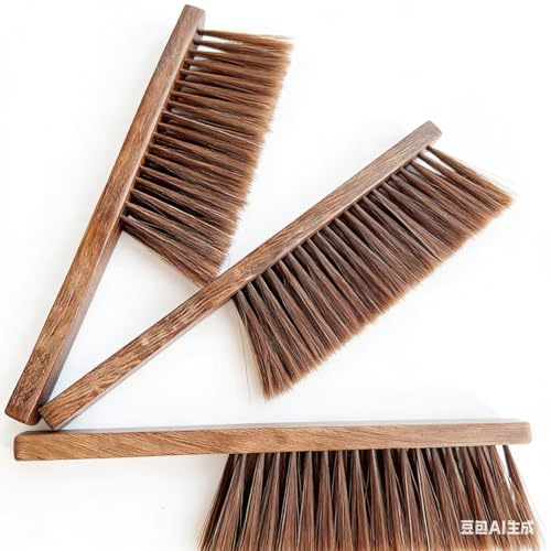 Soft Bristle Wooden Hand Broom Brush for Indoor & Outdoor Cleaning