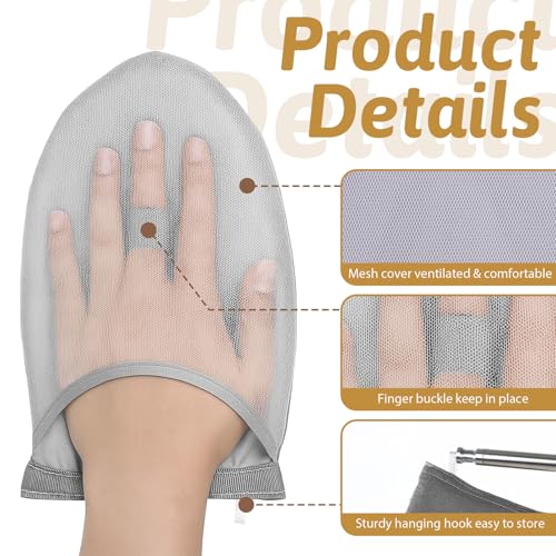 Heat-Resistant Garment Steamer Ironing Mitt - Portable Steam Protector Glove