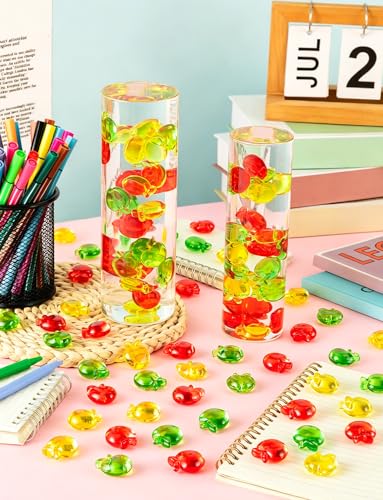 60pcs Acrylic Mini Apples - Colorful Back to School Decor