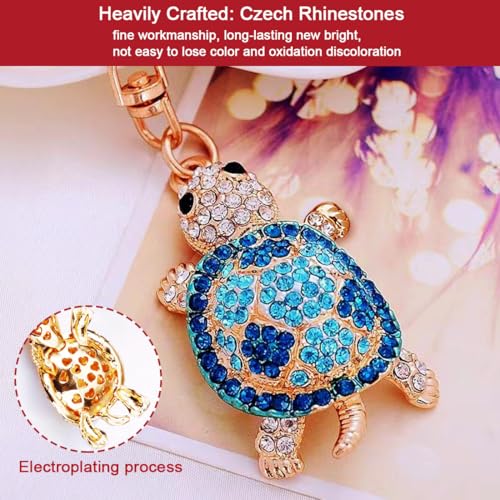 Glitzy Sea Turtle Christmas Ornament with Rhinestones - Beach Decor