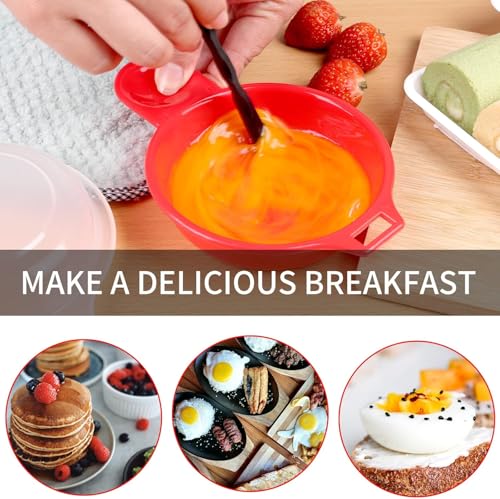 JIAKAI Microwave Omelet Maker & Egg Cooker - Fast Non-Stick Breakfast Tool