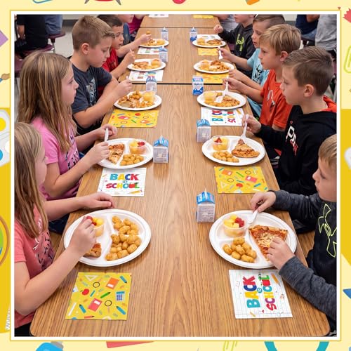 80 Back-to-School Napkins | Cute Pencil & Crayon Designs