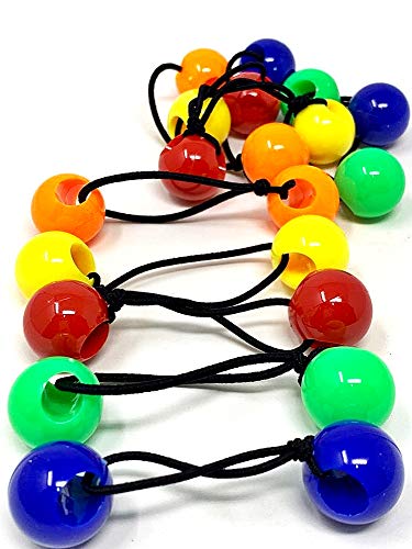 Tara Girls Twinbead Bubble Ball Ponytail Elastics 10-Piece Set