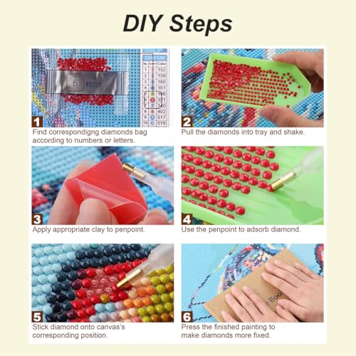 Anuver 5D Dog Diamond Painting Kit - 12x12 Inch Full Drill Art