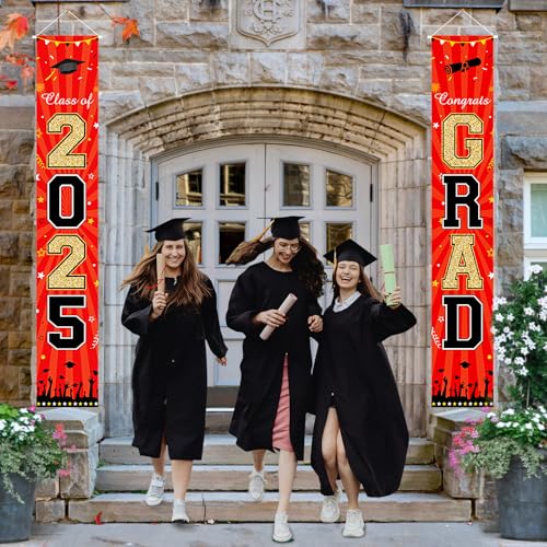 2025 Graduation Banner – Large Congrats Grad Door Sign 70.9"x11.8"