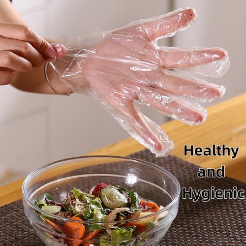 Disposable Food Prep Gloves - 200 Pairs, Food Safe, One Size Fits Most