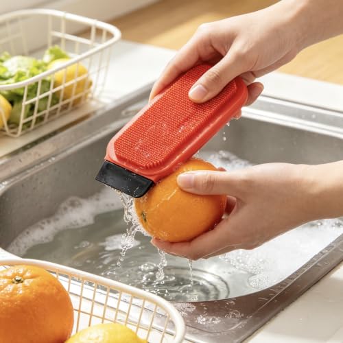 3-Piece Silicone Dishwashing Brush Set - Double-Sided Kitchen Scrubber