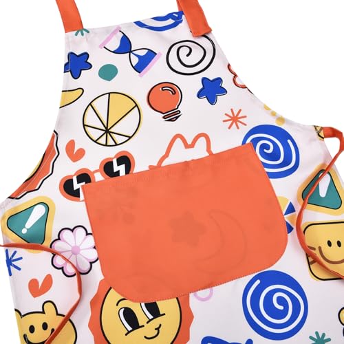 Kids Cooking & Baking Apron for Children - Fun Painting Design