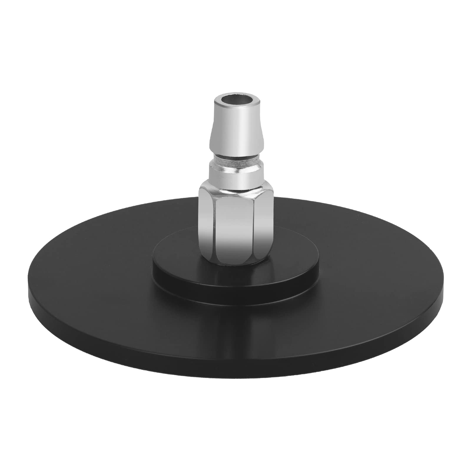 Suction Cup Adapter for Vac-U-Lock Machine, Stainless Steel Quick Air Connector Device Attachment, 4 Inch (Black)