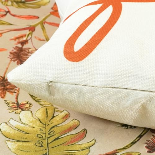 ONWAY Fall Decorative Pillow Covers Set of 2 - 12x20 Inch Farmhouse Autumn Cushions