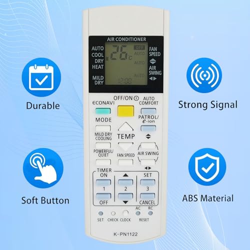 Universal Replacement Remote Control for Panasonic A75C4039