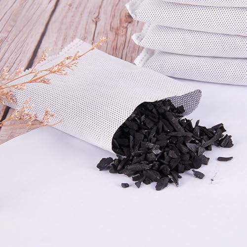 Activated Charcoal Odor Eliminator - 10 Pack for Trash Cans, Cars & Shoes
