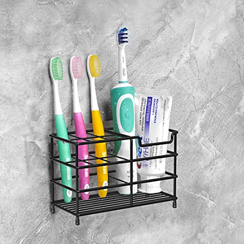 Linkidea 7-Slot Stainless Steel Toothbrush Holder for Shower or Counter