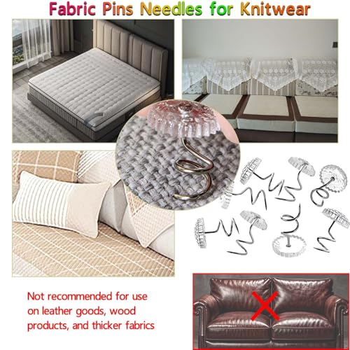 Kisajar 100-Piece Twist Pins for Upholstery, Bed Skirts, and Slipcovers
