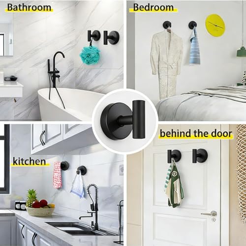 Regetek Suction Cup Shower Hooks - Waterproof and Removable Towel Hooks