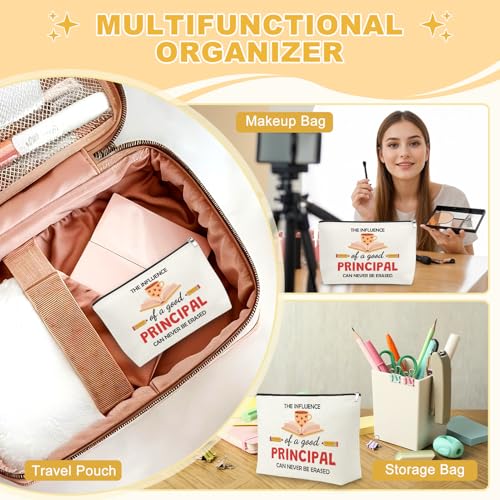 Principal Makeup Bag Cotton Linen Appreciation Gift for Women