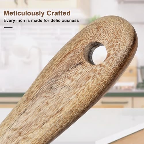 Wooden Spurtle for Sourdough Starter & Baking - Ergonomic Kitchen Tool