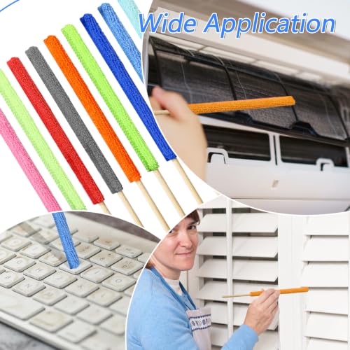 9-Piece Microfiber Crevice Cleaning Brush Set for Air Vents & Blinds