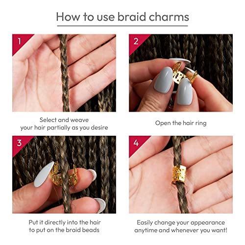 RED by Kiss Hair Jewelry DIY Kit for Braids and Dreadlocks (Kit 2)