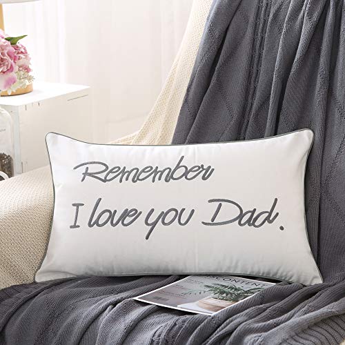 Remember I Love You Dad Pillow Cover 20x12 inches - Thanksgiving & Christmas Gift