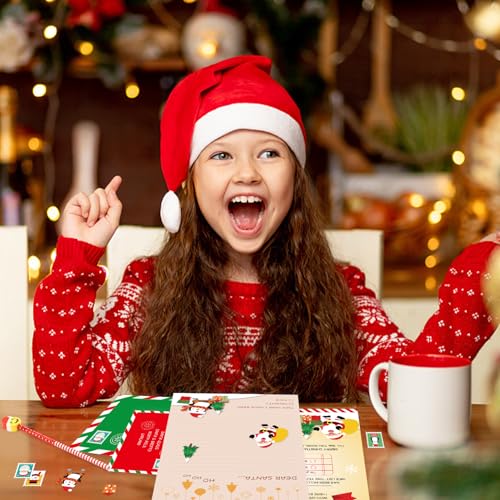 DERAYEE Letter to Santa Kit - 10PC Christmas Writing Set