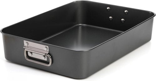 Jucoan Lasagna Pan - 3 Inch Deep, 16 x 11.5 Inch Non-Stick Baking Dish for Casseroles & Roasting