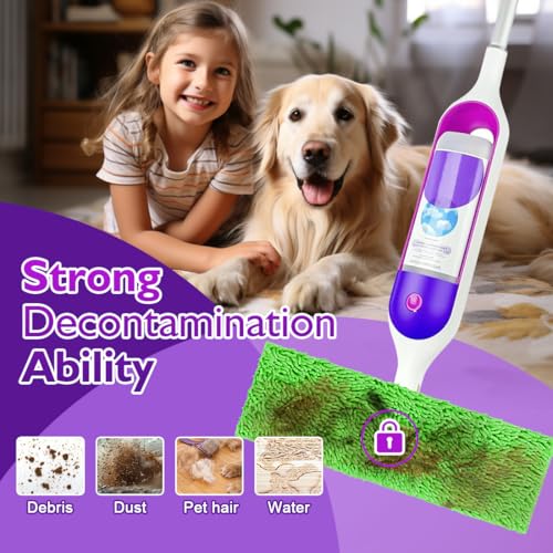 UNIMADE Reusable Microfiber Mop Pads 8-Pack - Multicolor for Swiffer PowerMop
