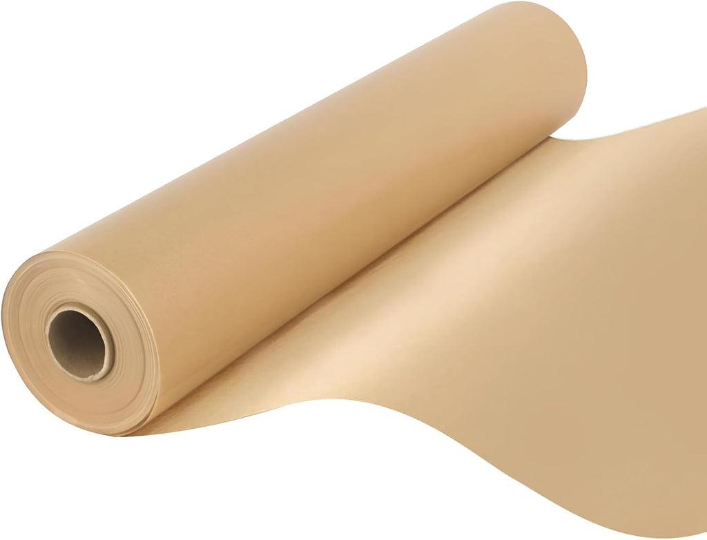 Unbleached Parchment Paper - Heavy Duty Non-Stick Baking Roll with Slide Cutter | 15 in x 220 ft