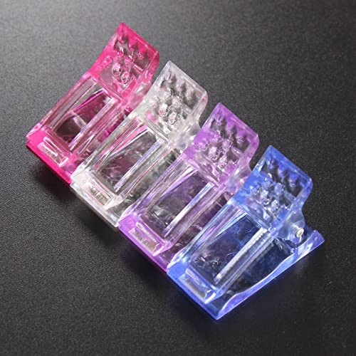 VNC 20 Pcs Polygel Nail Tips Clips - Quick Building Extension Clamps