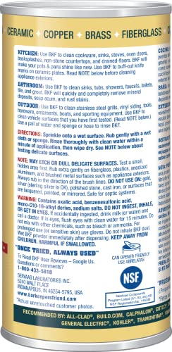 Bar Keepers Friend Powder Cleaner 12 Oz Pack of 2 - Multipurpose Stain Remover