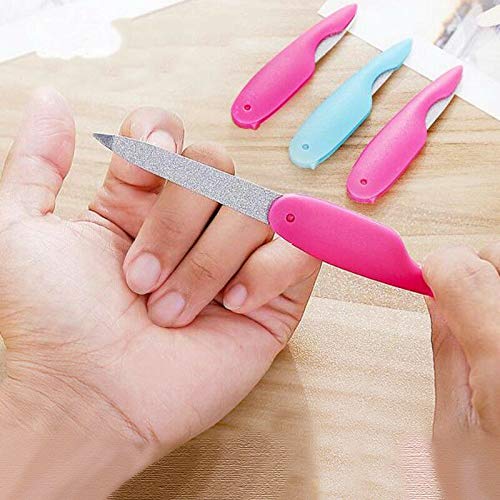 Sinen Metal Folding Nail Files Stainless Steel 3-Piece Set
