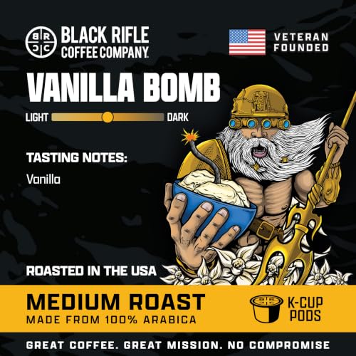Black Rifle Coffee Vanilla Bomb Medium Roast K-Cups - 4 Count