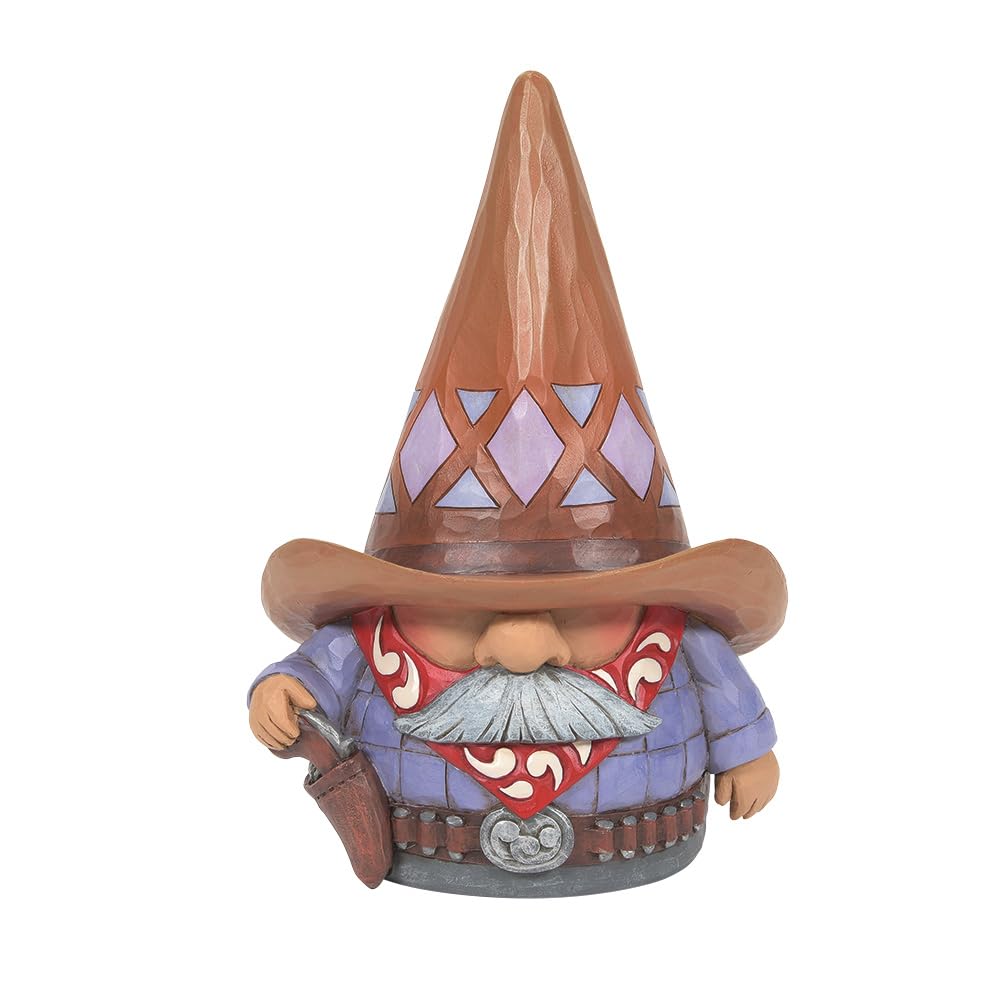 Enesco Jim Shore Heartwood Creek Cowboy Gnome Figurine, 6.75 Inch, Multicolor