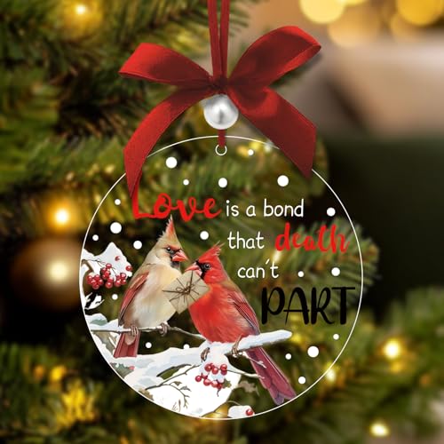 Cardinal Memorial Ornament for Loved Ones - Bereavement Gift
