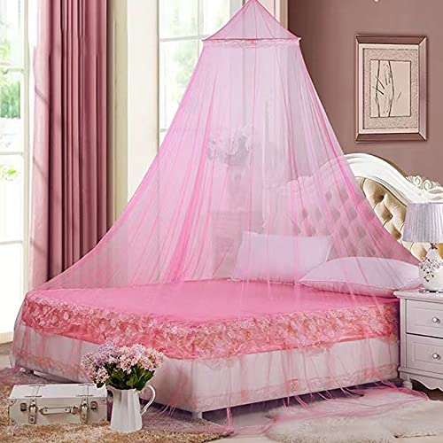 Pink Bed Canopy Mosquito Net 23.6" x 23.6" - No Opening Design for Kids & Camping